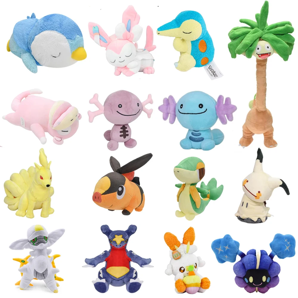 Pokemon Piplup Mimikyu Gardevoir Plush Toy Wooper Oshawott Butterfree Doll Exeggutor Anime Games Collection Toy Birthday Gift