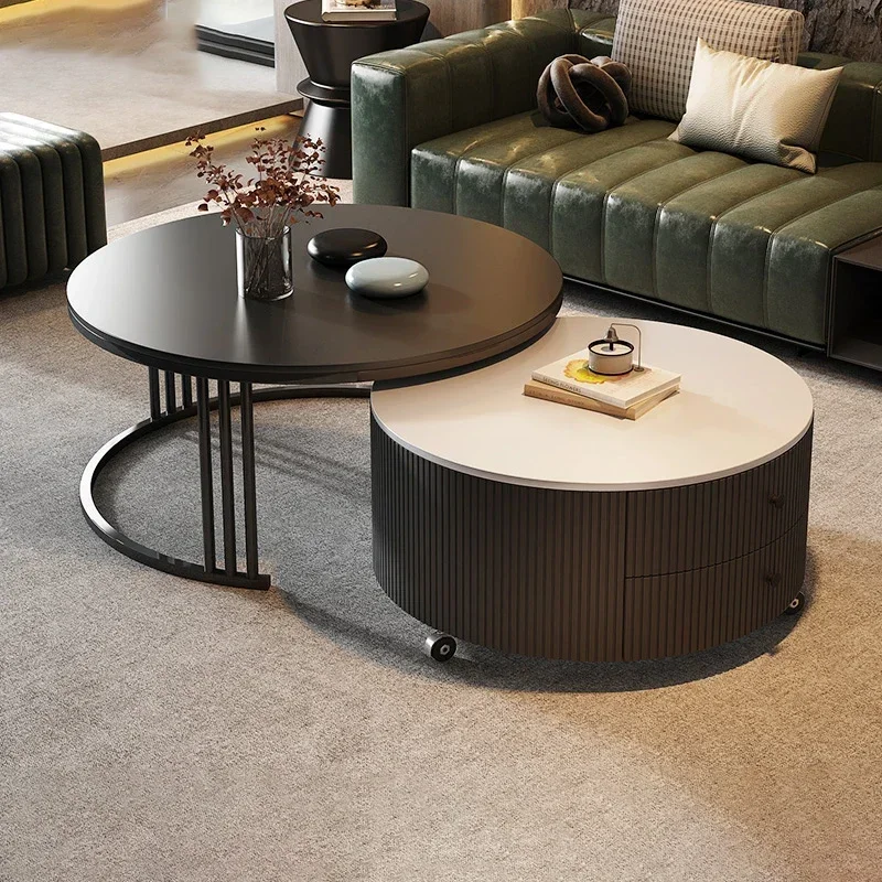 -hhElegant Chic Coffee Table Modern Luxury Nordic Trendy Simple Living Style Tavolino Salotto Living Room Furniture*