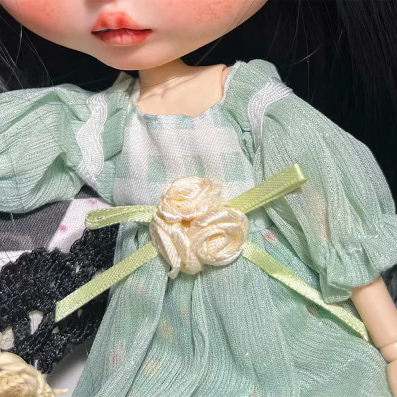 1/6 Doll Dress Fashion OB24 Clothes Fit For Blythes Barbies DIY Clothes Accessories With White Socks Dress Up Doll For Girl Gift