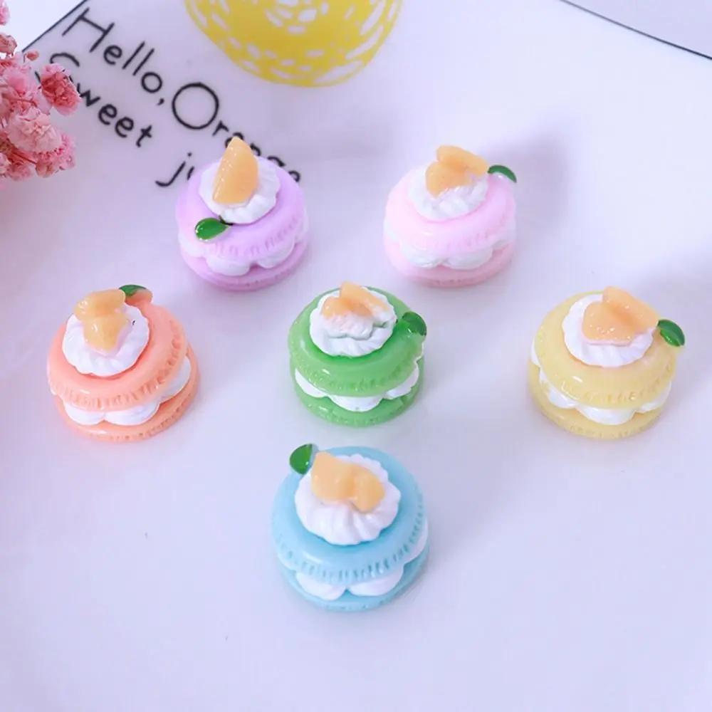 10Pcs High Quality 1:12 Food Play Handmade Resin Miniature Cake Jewelry Accessories Miniature Dollhouse Decoration