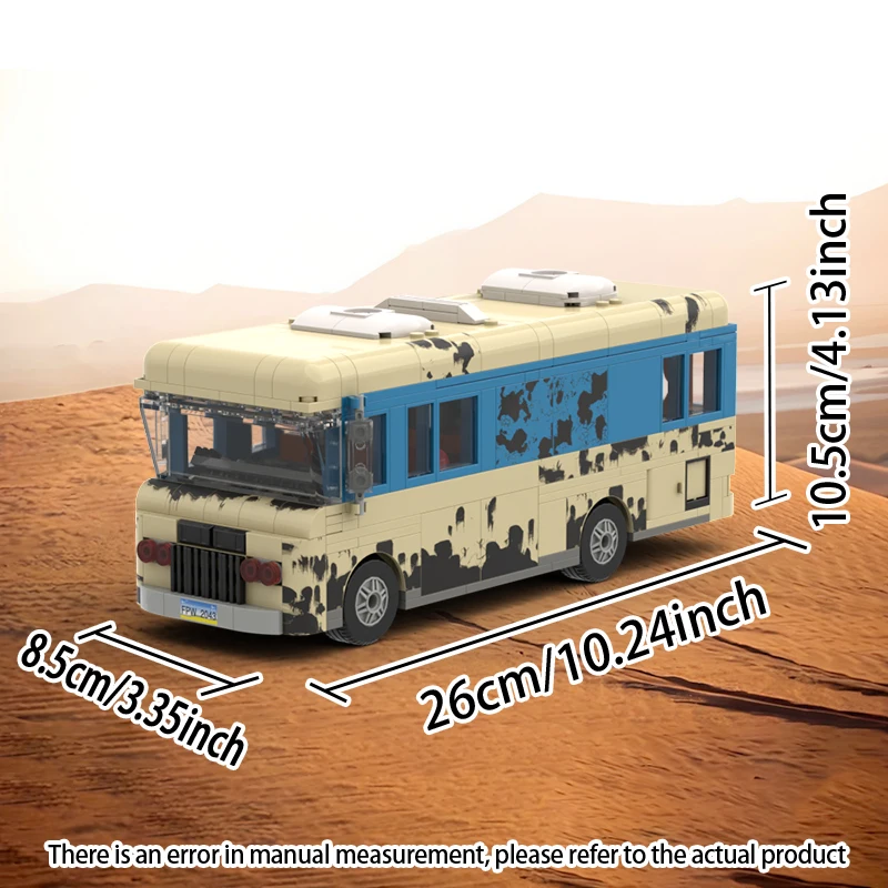 Moc rv bus modell kit bausteine weihnachts storys spielzeug für kinder kinder weihnachts geschenke 564pcs ziegel