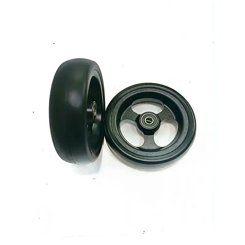 5-Inch aluminum alloy PU widening wheel, 34 tires wide, 3 colors to choose from; red, black, silver,