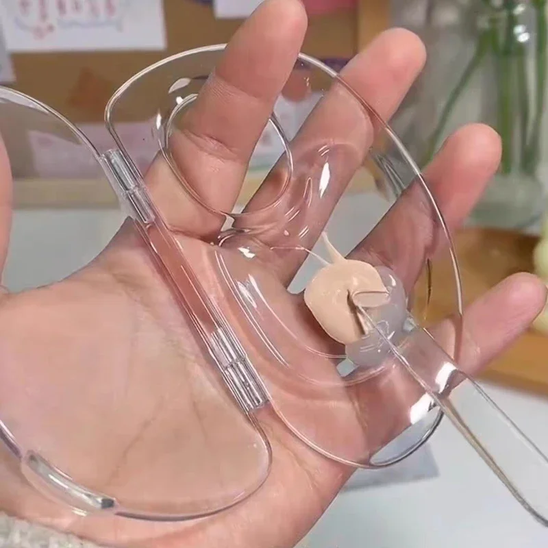 

Acrylic Liquid Foundation Palette Mixing Cream Rod Set Storage Test Palette Cosmetic Beauty Accessories Foldable Makeup Tool Kit