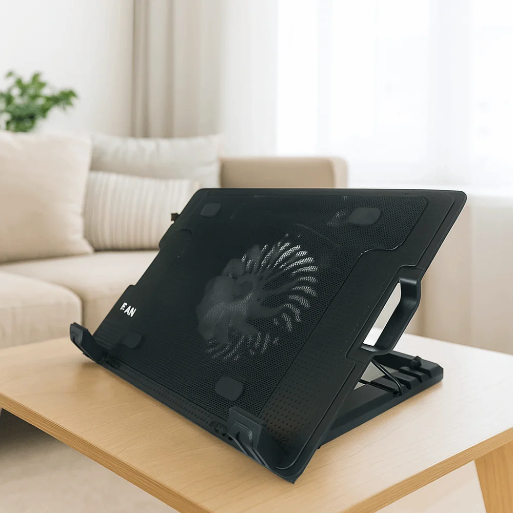 Adjustable Laptop Cooling Fan Pad Two USB Port Portable Laptop Cooler Base Stand Cooling Heat Dissipation