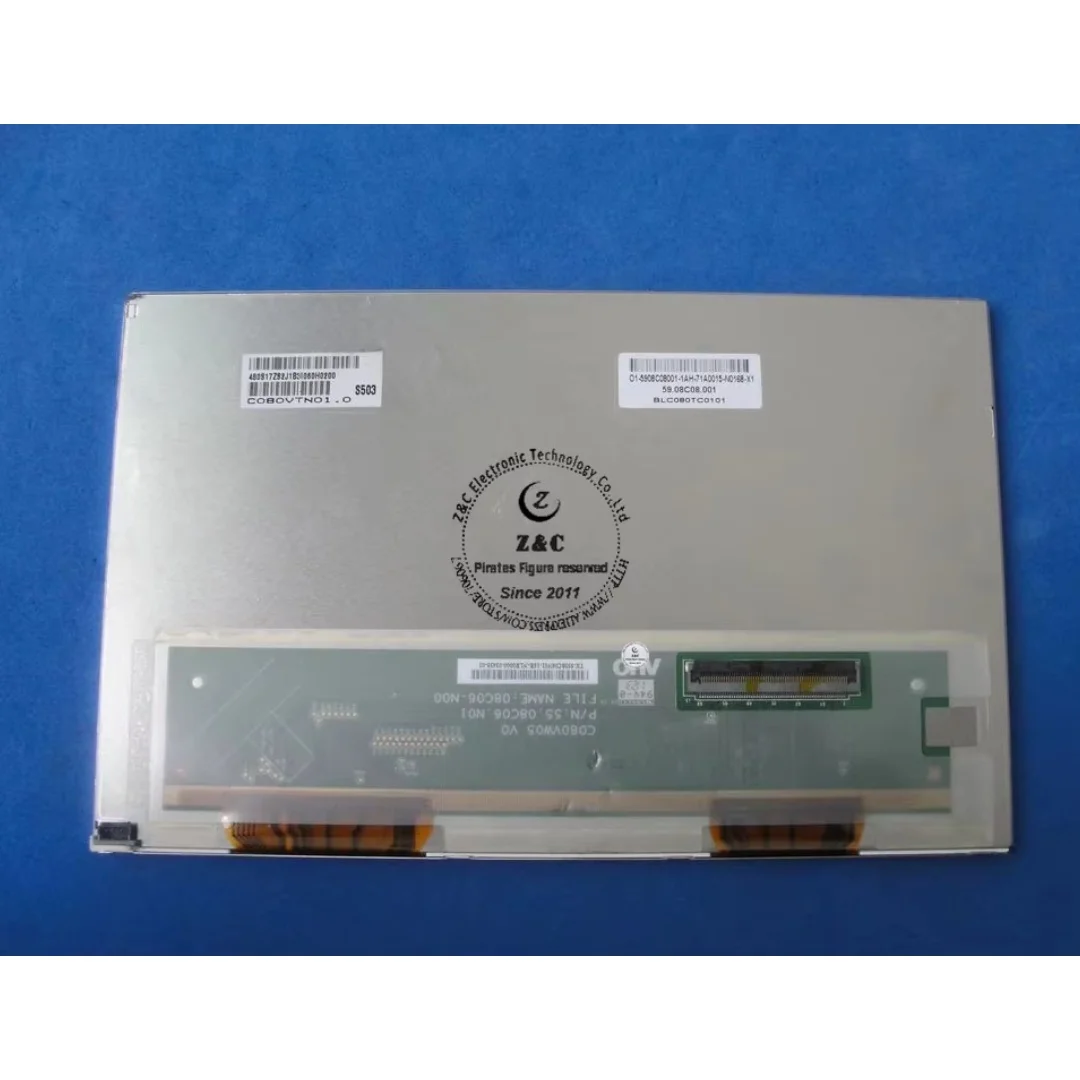 

C080VTN01 C080VTN01.0 Оригинальный 8-дюймовый ЖК-дисплей для автомобильной GPS-навигации от AUO