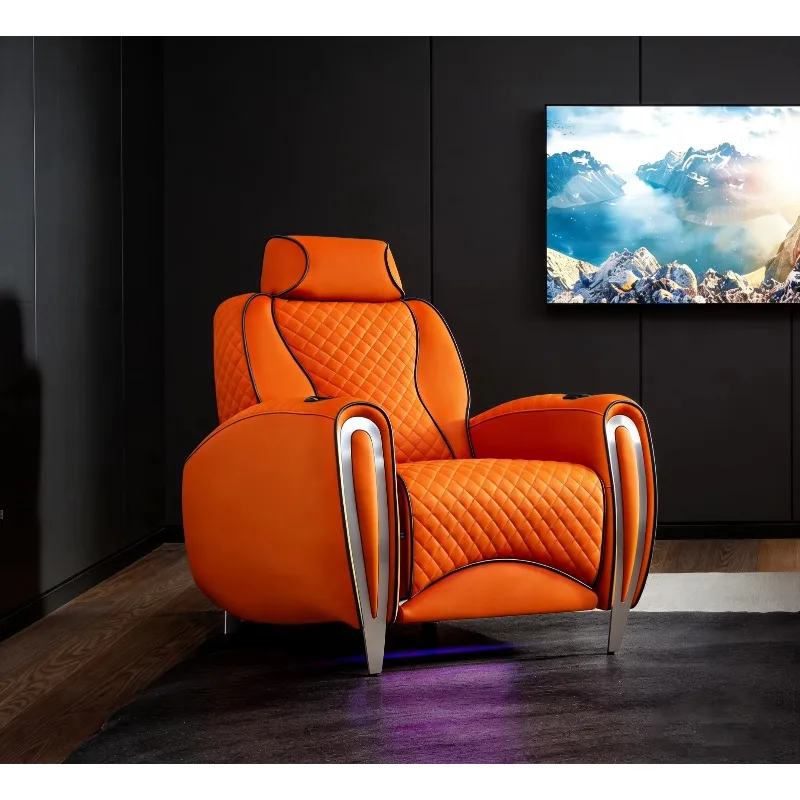 Luxury Electric Space Capsule Home Theater Sofa, Private Villa Cinema Recliner Viewing Seat