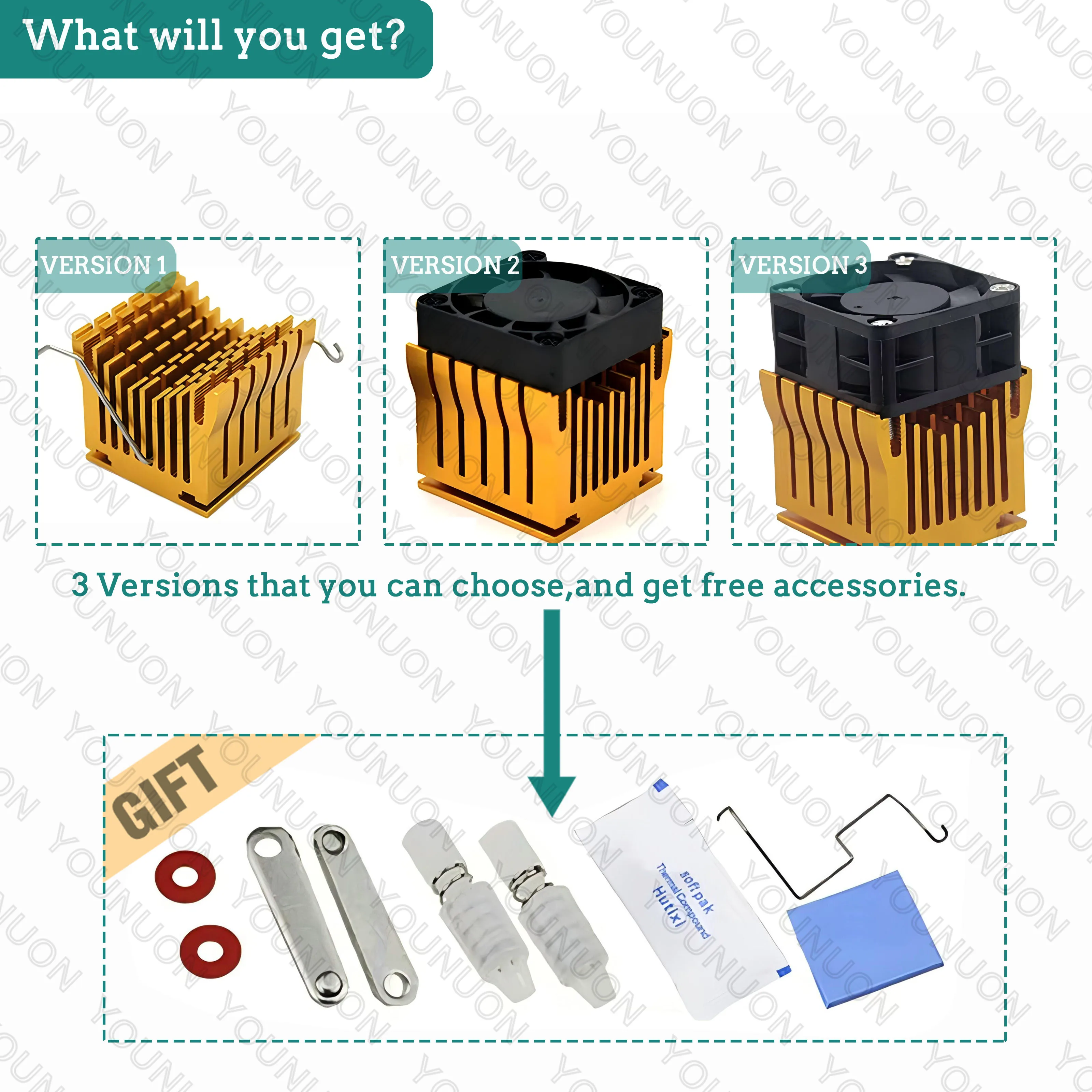 DIY Aluminium Northbridge Heatsink Cooler Motherboard Radiator w/4cm Fan For PC Computer Case South North Bridge Chipset Cooling