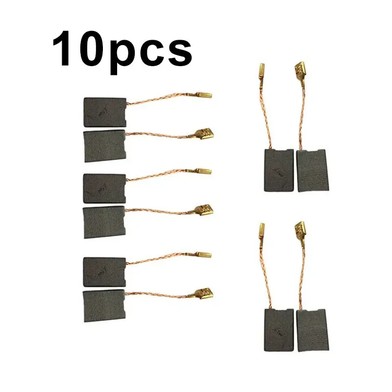 10 Pcs Carbon Brushes Electric Motor Parts 6.3×16×22mm For Bosch GWS 20-230 H Angle Grinder Accessories