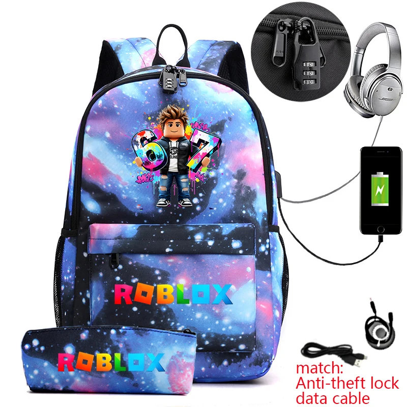 zaino-antifurto-per-ragazzi-roblox-67-con-stampa-fantasia-borsa-da-scuola-per-studenti-con-astuccio