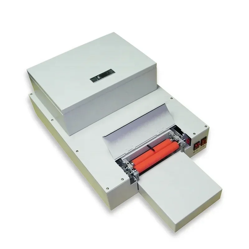 

Digital desktop auto CD DVD disc UV glossy oil coating coater machine after printing CD DVD