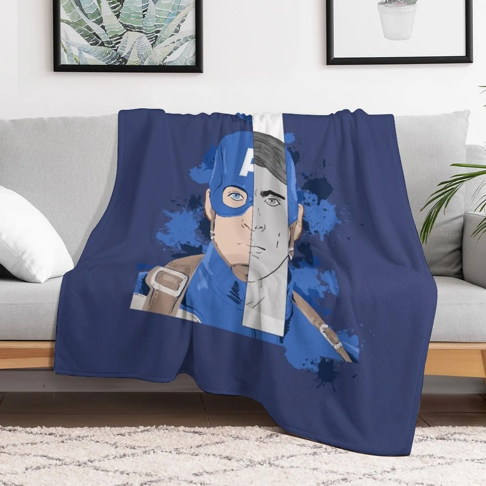 The first Captain Throw Blanket Cozy Throw Blanket Birthday Gift for Him Her