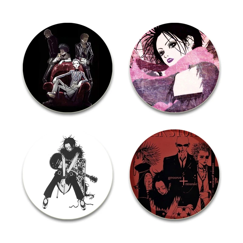 Cute Anime Girl Nana Backpack Figure Lapel Pins Cartoon Badge Accessories Clothes Decoration  Handmade Tinplate Brooches Gift