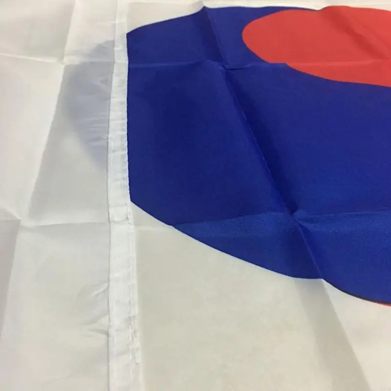 Flag coréen 5ft x 3ft tissu polyester doux pour décorations intérieures extérieures B95B