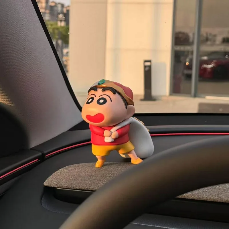 

Anime Crayon Shin-chan Figures Nohara Shinnosuke Action Figures Q Version PVC Model Statue Desktop Decoration Toys Doll Gifts