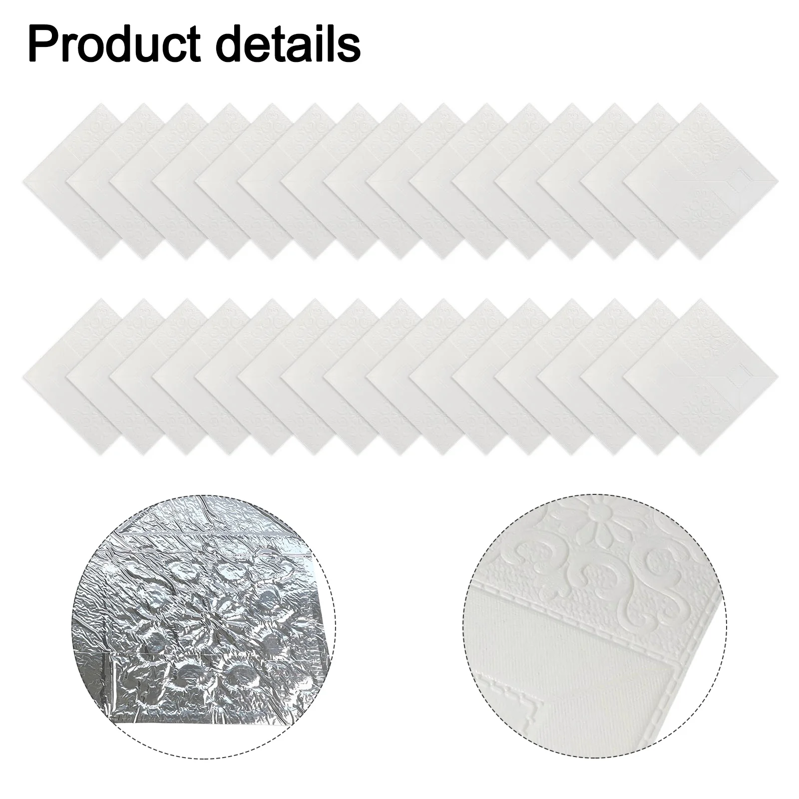30Pcs 3D Foam for tile Brick Wall for er Self Waterproof for Walls Ceilings and Rooms Sound Insulated and for child Safe