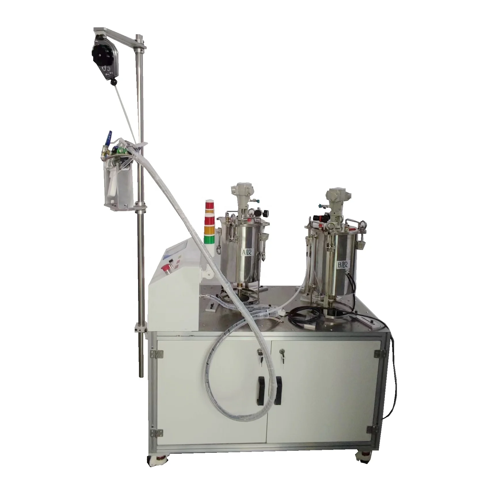 Factory sale YS-DAB semi auto glue filling machine AB silicone compound glue machine