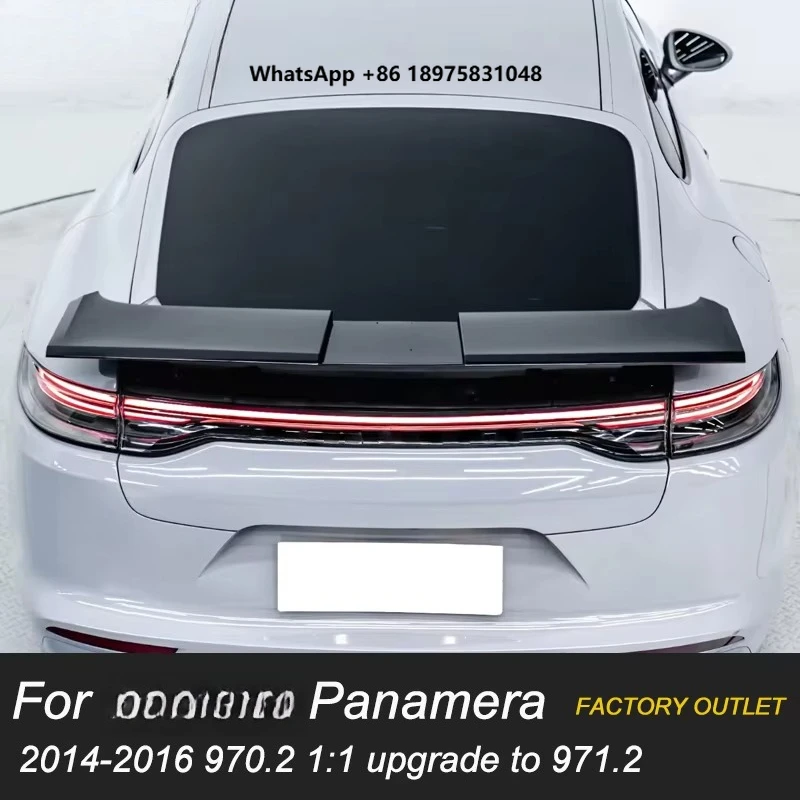 

[1979] 2014-2016 970.2 Bodykit Upgrade to 2023 971 Style Led Headlights and Bumper Body Kit tail wing forPorsche Panamera 970