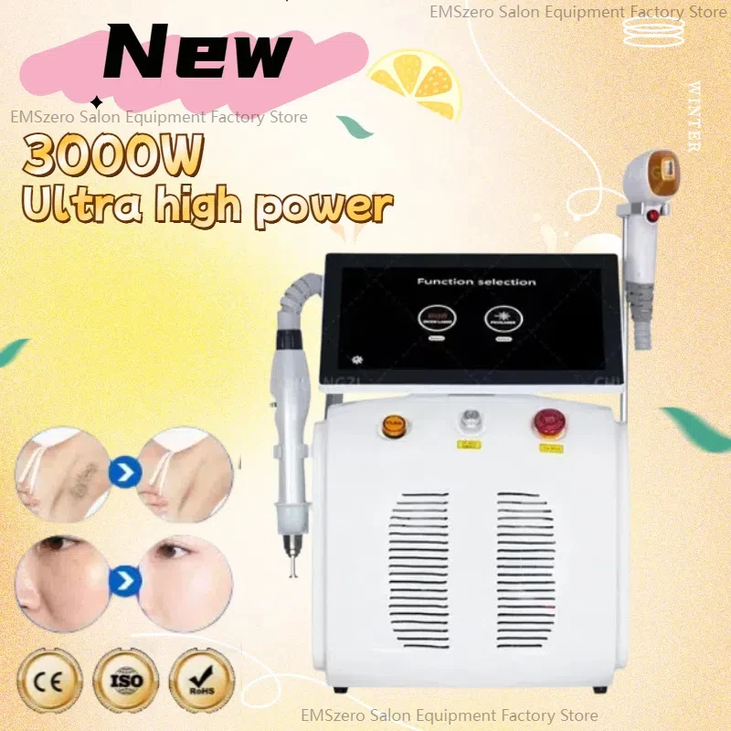 Diode laser hair removal device Titanium soprano Tattoo removal and hair removal2 in 1 beauty device Female hair removal machine