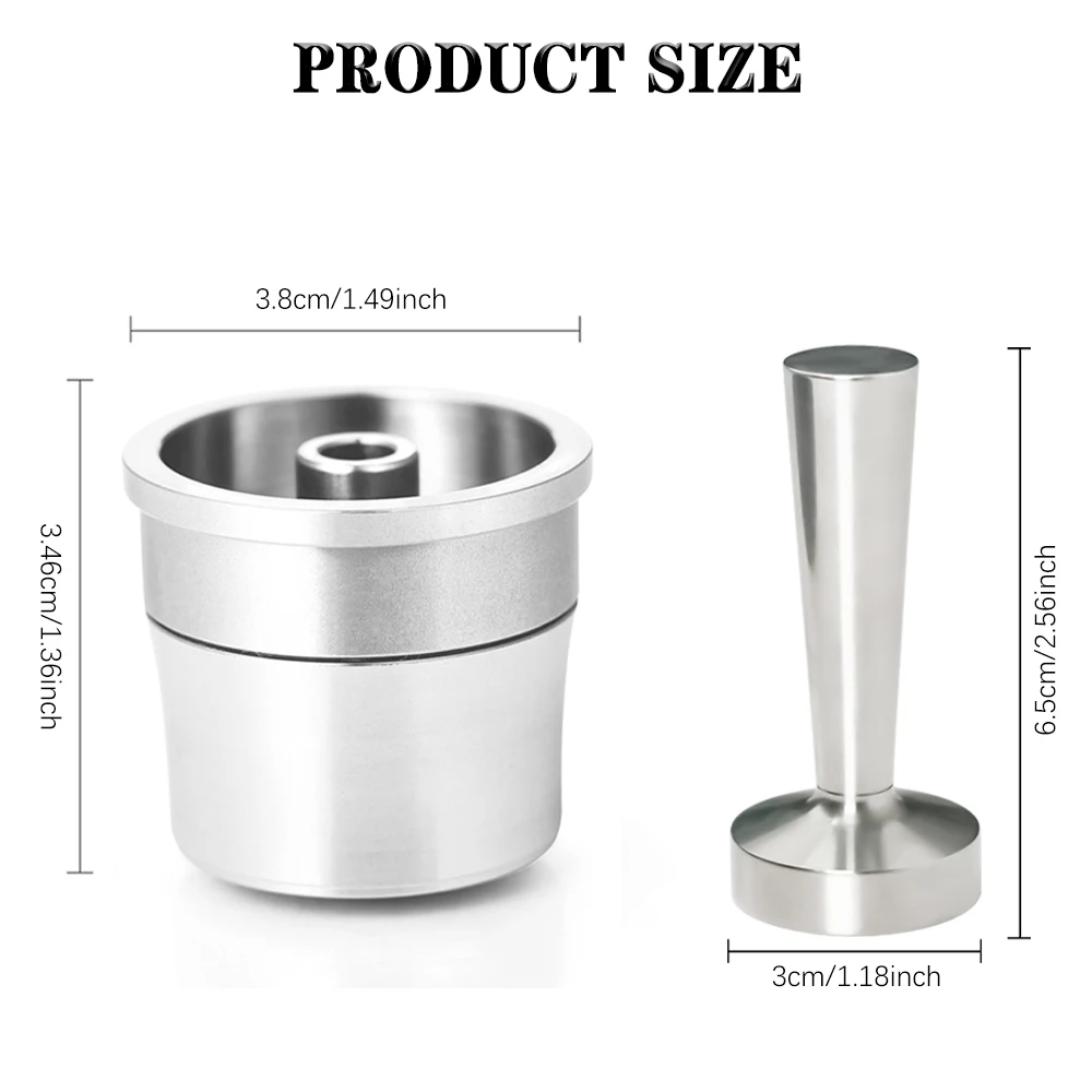 Stainless Steel Refillable Coffee Capsules Cup Reusable Coffee Cup Metal Coffee Filter Capsule Cup Fit For ILLY Cafe Accessories