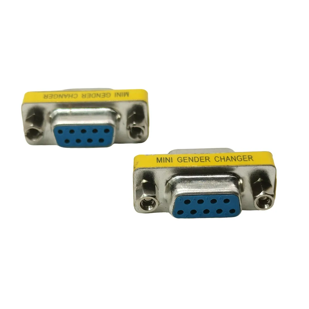 DB9 9Pin Male to Male/Female to Female/Male to Female Mini Gender Changer Adapter RS232 Serial plug Com Connector