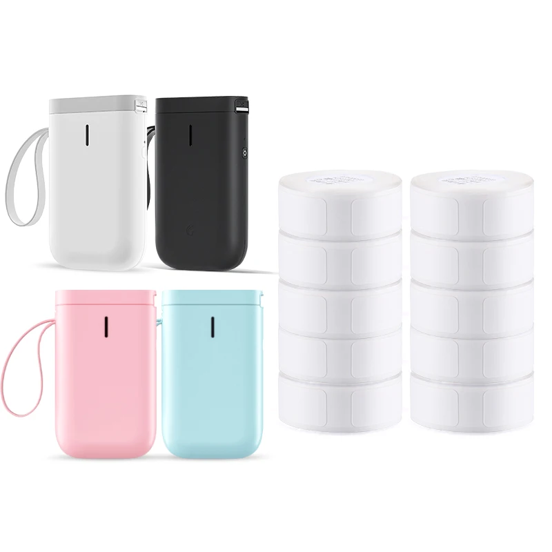 Niimbot D11 Draagbare Thermische Zak Printer Mini Draadloze Label Maker Met Waterdichte Anti-Olie Transparante Colorfullabel Sticker