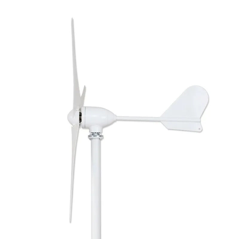 500W small wind turbine, 1.3m rotor diameter, 2m/s starting wind speed, corrosion-resistant reinforced nylon fiber