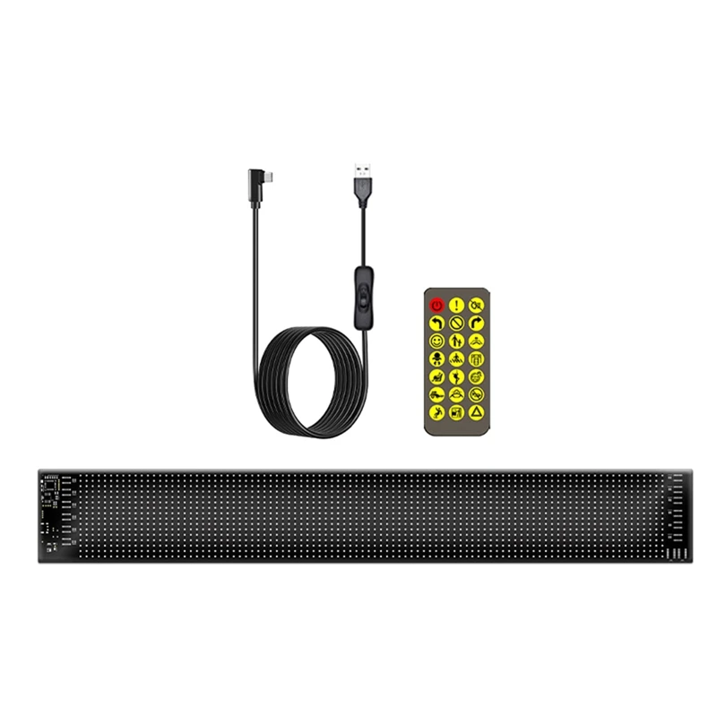 Programmable LED Car Sign Multilingual Display With Remote APP Scrolling Advertising Screen Pixel Matrix Panel