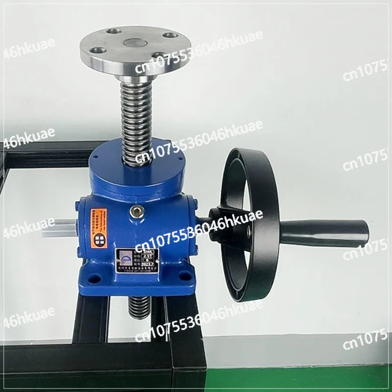 SWL Hand-Cranked Manual Lifting Platform Small Electric Four Linkage Screws Compact Elevating System for Light Weight Applicatio