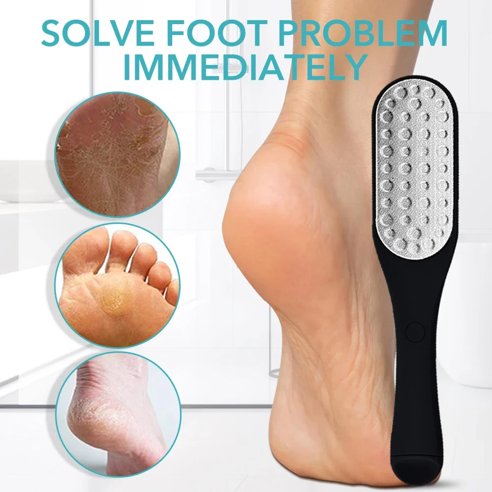 2in1 ملف القدم عرموش الغسيل الكالس مزيل الفولاذ المقاوم للصدأ كعب مبشرة التقشير العناية بالقدم أدوات باديكير #3