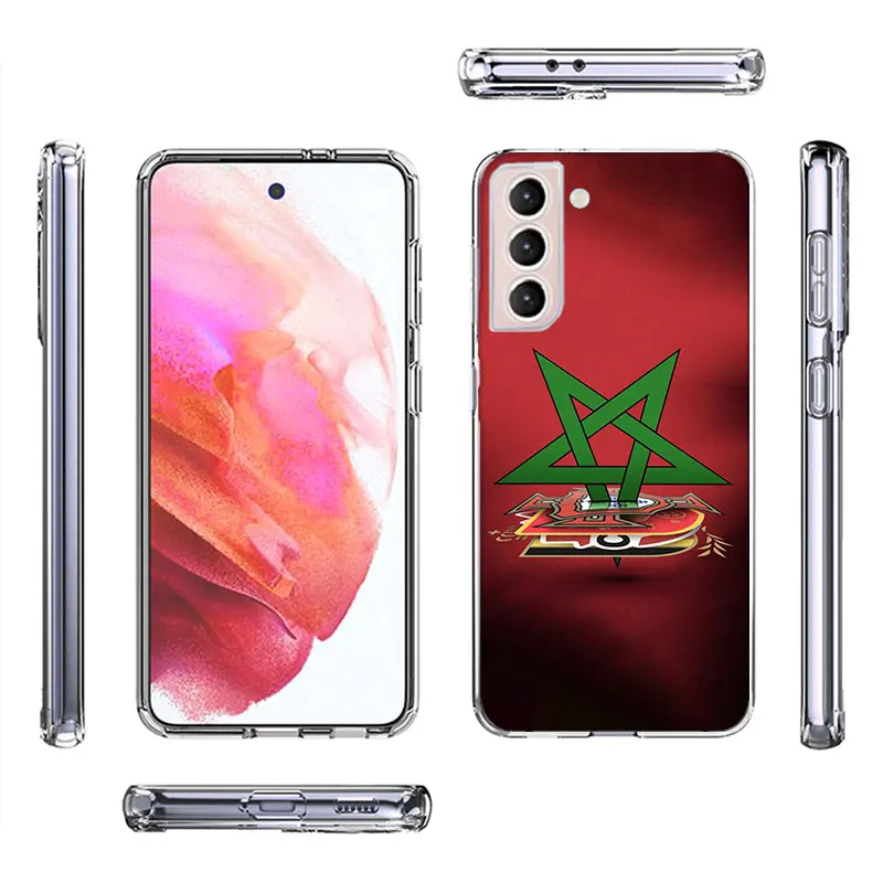 Morocco Flag Phone Case For Galaxy A14 A24 A34 A54 Samsung A02S A12 A22 A32 A42 A52 A72 A13 A33 A53 5G A03 A03S A23 A73 A20S Cov