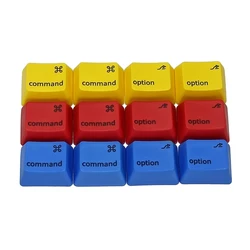 2024 New 4PCS PBT R1 MAC-Style Keycaps Dye Sub 1.25U 1.25X for Command Option Key Switch