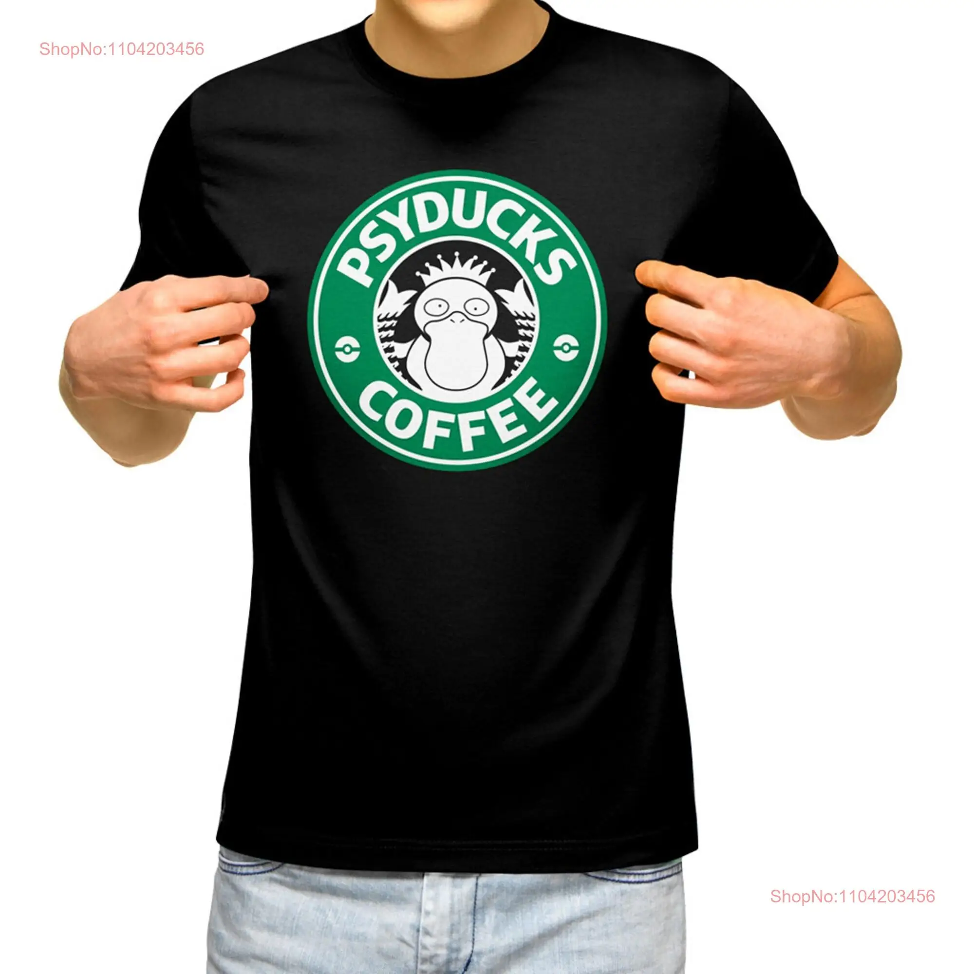 Psyducks Coffee T Shirt long or short sleeves