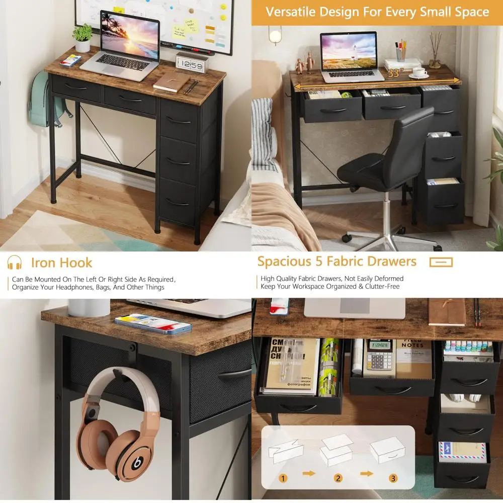 Compact 5-Drawer Fa… - image