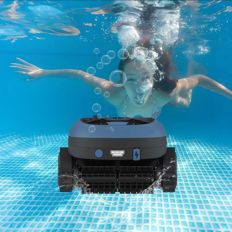 Inteligentny, automatyczny, bezprzewodowy, ładowalny robot czyszczący do podłóg i ścian, skimmer do basenów, odkurzacz robotyczny do basenów.
