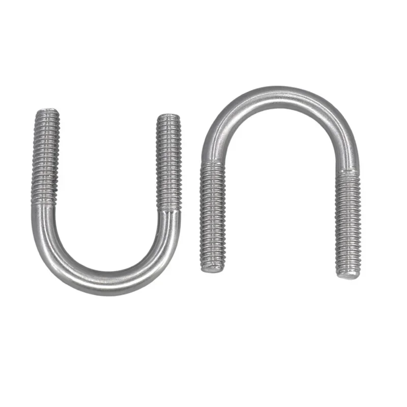 304 stainless steel U-shaped fixing screw U-shaped tube clamp M6M8M10M12M16*8 10 38 57 89 102 133 168 219  273 325 377 480 630