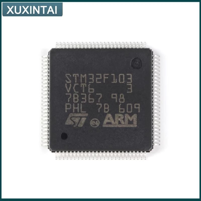 5Pcs/Lot  New Original  STM32F103VCT6 STM32F103 LQFP-100 STM32F1 Microcontroller IC 32-Bit Single-Core 72MHz 256KB (256K x 8)