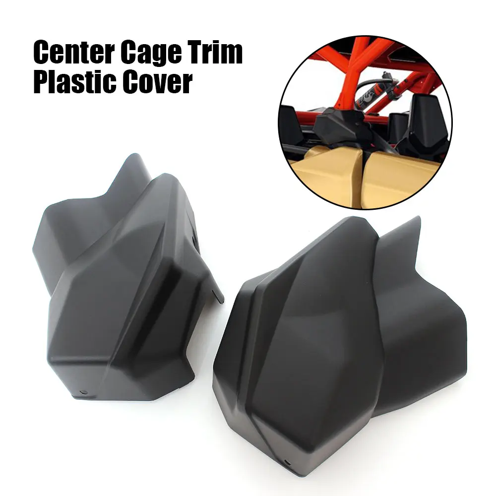 

UTV 1 пара накладок на центральную клетку из АБС-пластика, черный для Can-Am Maverick X3 MAX Turbo R Smart Lok 2018 года # 705011579 705011580