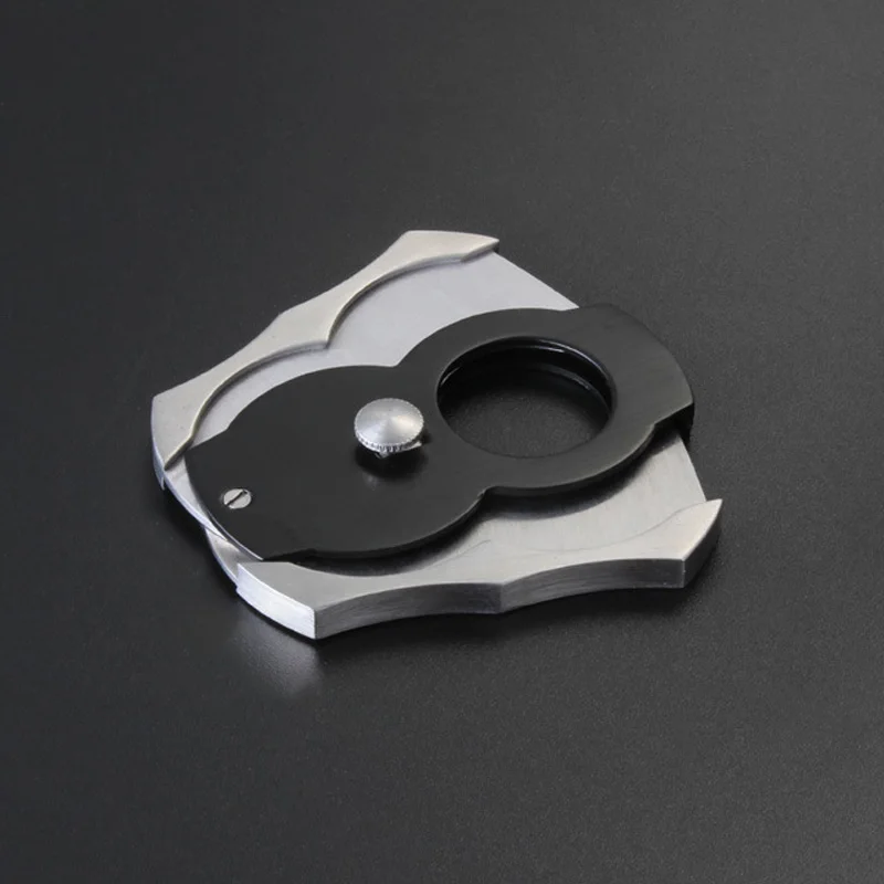 Rvs Sigaar Cutter Mes Schaar Mes Cutter Dubbele Messen Sigaar Puncher Cutter Guillotine Roken Sigaar Tool