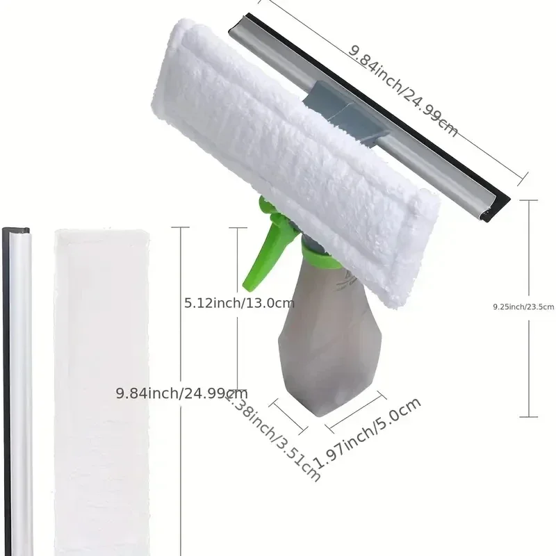 1 stücke Einfach Glas Reiniger 3 In 1 Spray Typ Reinigung Pinsel Faser Wischer Fenster Sauber Rasur Auto Pinsel Reinigung fenster