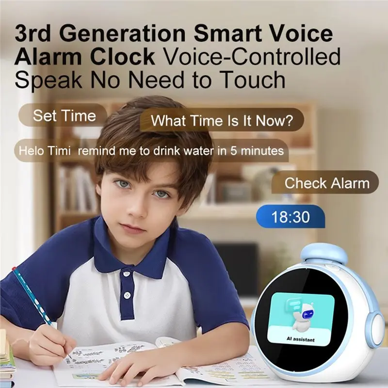 B29C-AI Voice Robot For Children Educational And Entertaining With AI Smart Chat Companion And Alarm Clock Function