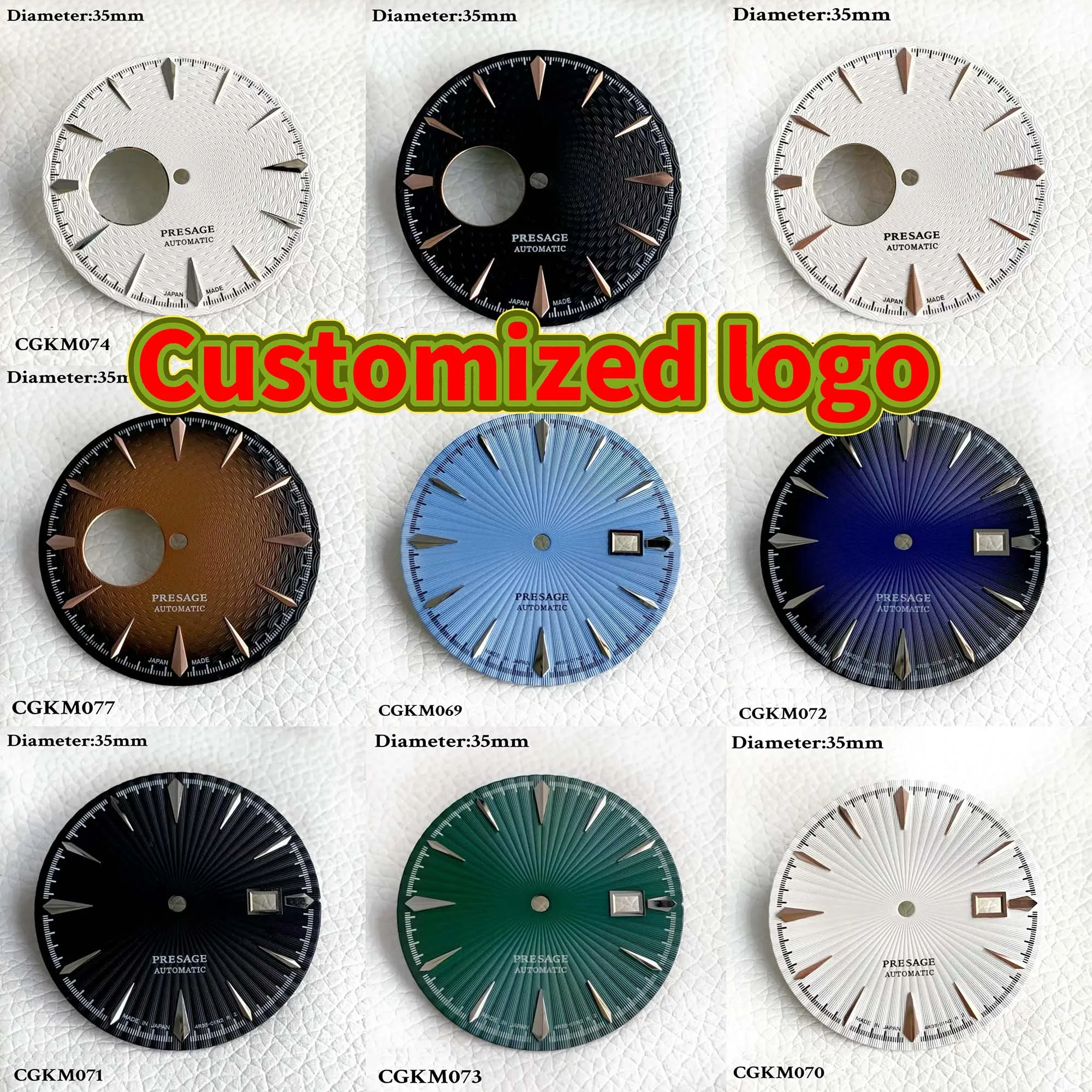 

35mm Prestige Cocktail N H35 No Logo Dial Customization OEM Dial Customization Watch Module Men's Watch Accessories