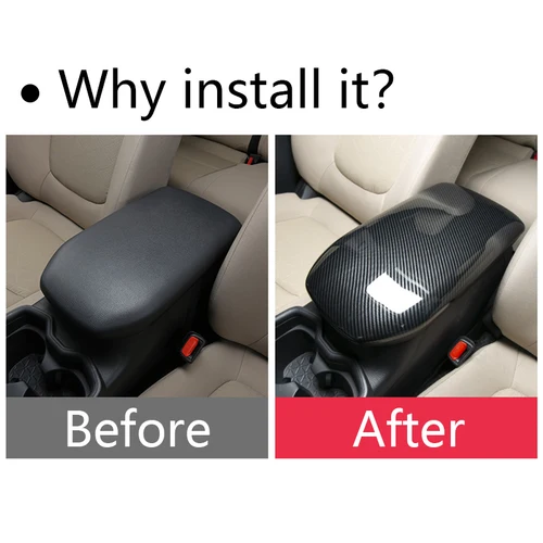 Imagen 2 del producto Para Toyota RAV4 XA50 RAV 4 Hybrid 2019 2020 2021 2022 2023 2024 cubierta de caja de almacenamiento de apoyabrazos de coche pegatina a prueba de polvo esteras impermeables