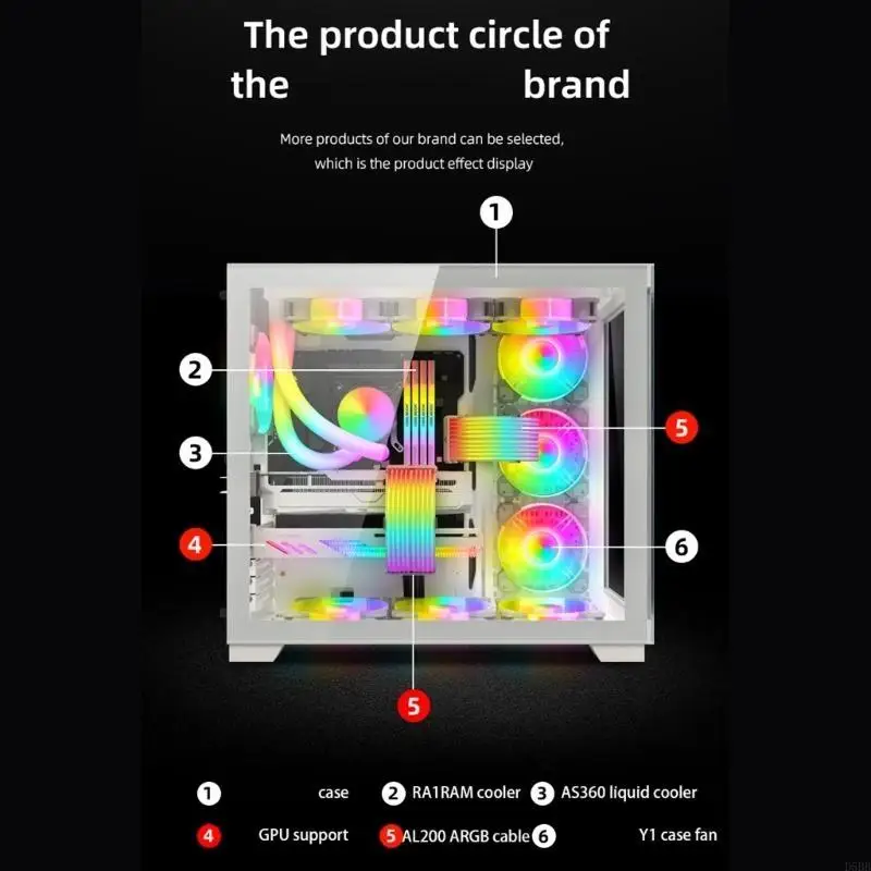 

D5BB Прочность силиконовой кабель GPU ARGB для модного модрирования ПК Аргб освещение