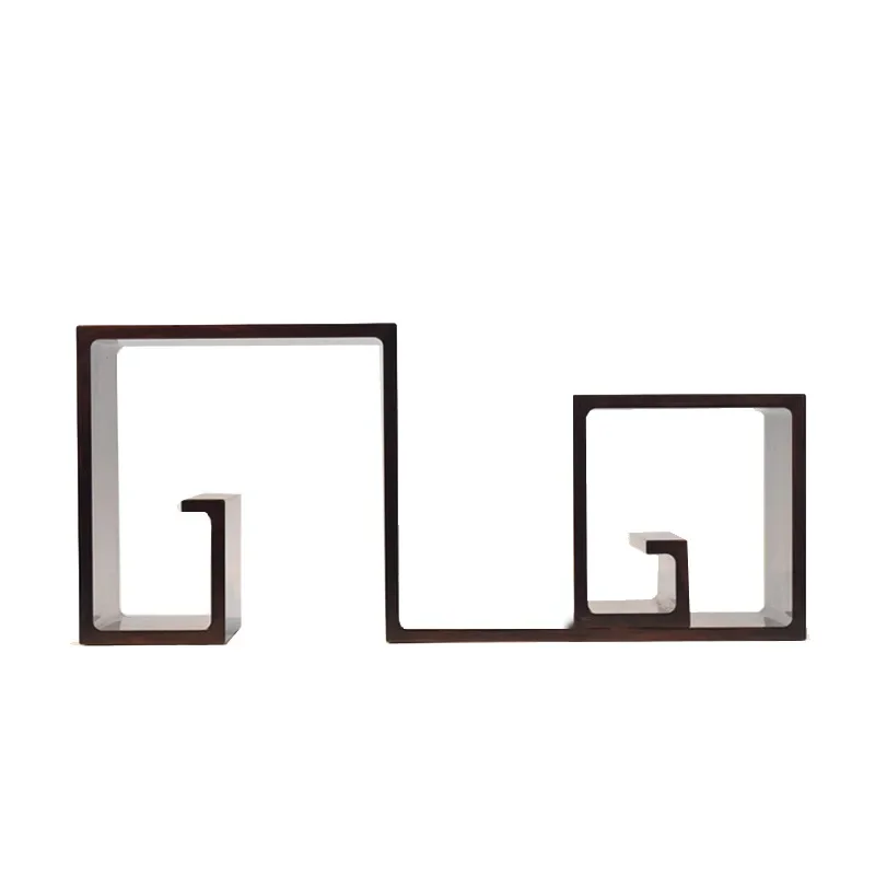 

Solid wood red sandalwood back-shaped bogu frame, new Chinese style, living room decoration ornament, clubhouse decoration vas