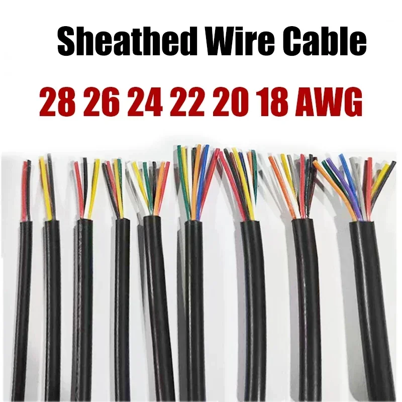 Electronic Audio Wire 2 3 4 5 6 7 8 9 10 Core 12v Flexible Electric Cable Tinned Copper Wires for Speaker Car LED Strip Lights