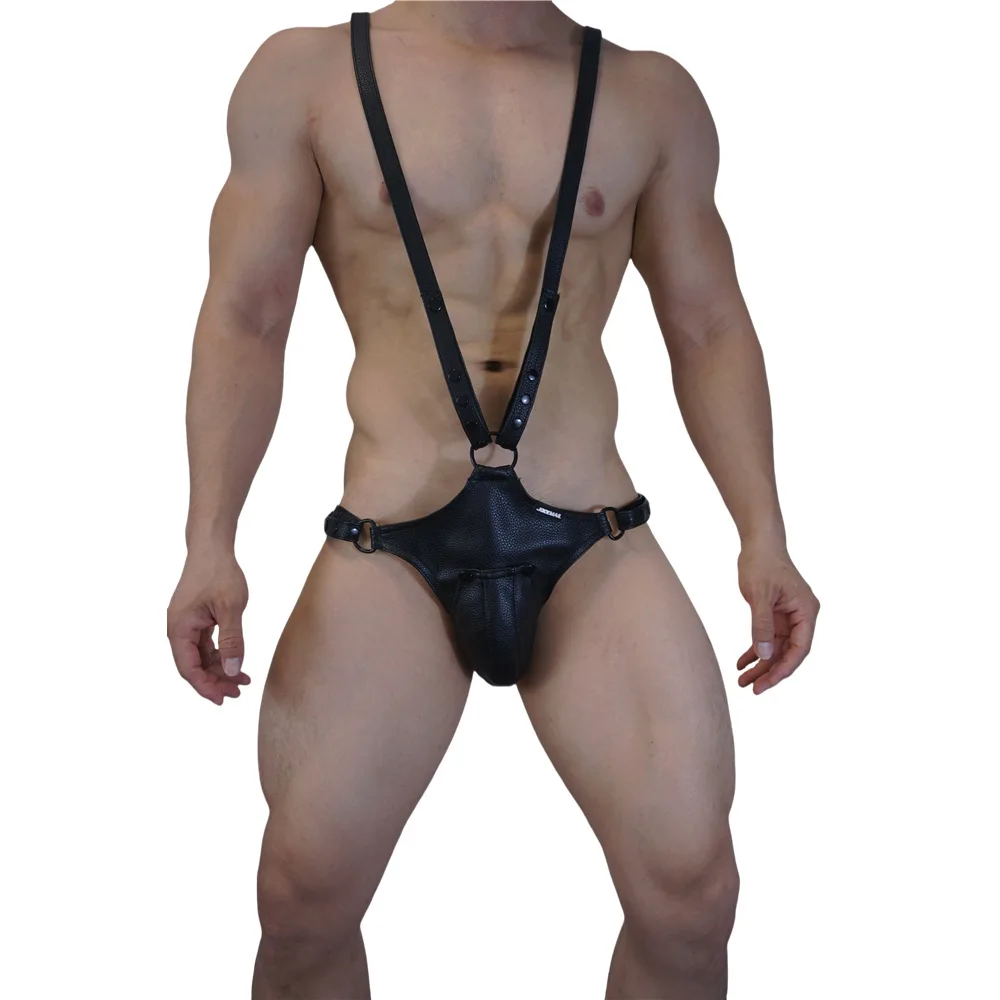 قابل للتعديل حزام الكتف سراويل اثنين في واحد الذكور سراويل ثونغ ملهى ليلي أداء مخصص زوجين الجنس