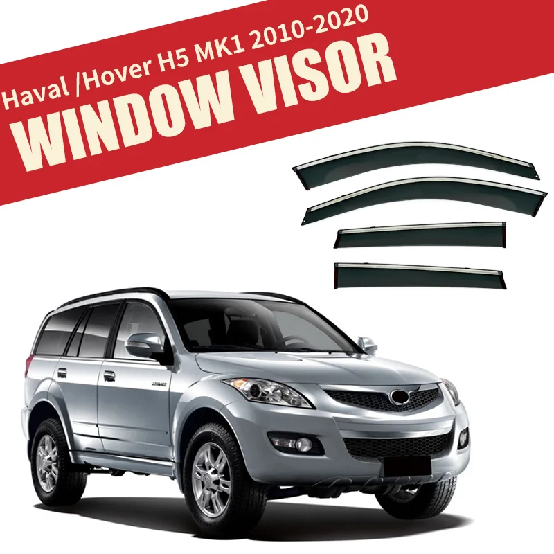 

For Haval Hover H3 H5 2005-2020 Plastic Window Visor Vent Shades Sun Rain Deflector Guard FOR Haval Hover H3 H5 2005-2020