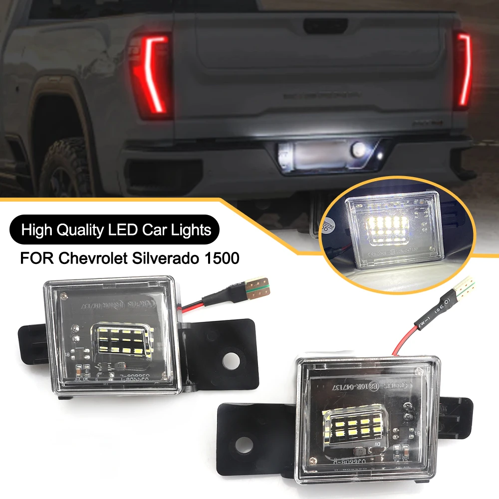 

2 шт. светодиодные фонари для номерного знака автомобиля для Chevrolet Colorado Silverado GMC Canyon Sierra 1500 2500HD 3500HD аксессуары для пикапов