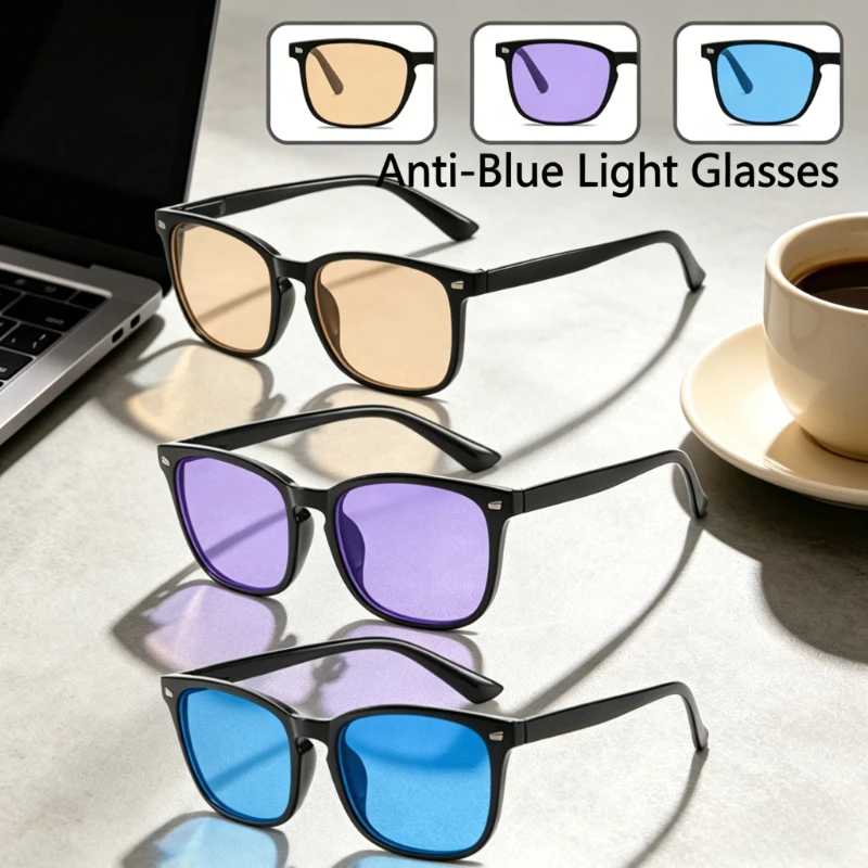 

Classic Retro Anti-blue Light Eyeglasses Office Computer Glasses for Women Men for Viewing Mobile Phones Protect Eyes