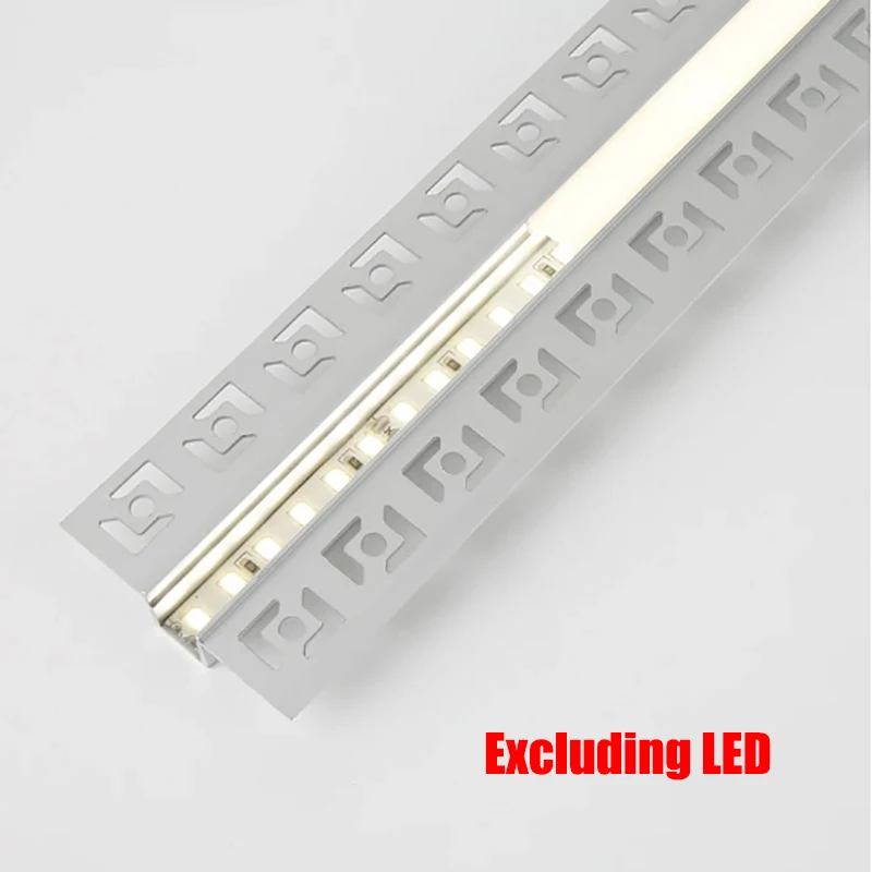 Recessed Linear Led Aluminum Profile Led Strip Channel Diffuser Pc/silicone Cover Living Room Bedroom Wall Ceiling Line Bar Lamp